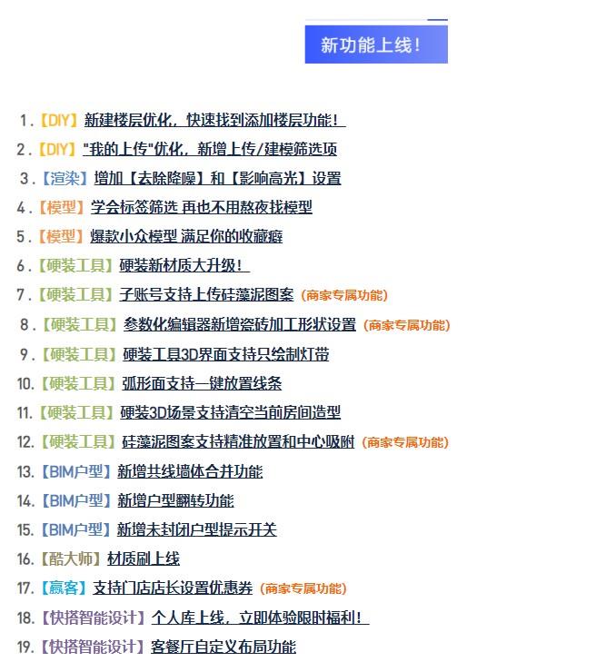 橙佳數位科技,2020年5月第一期新功能合集