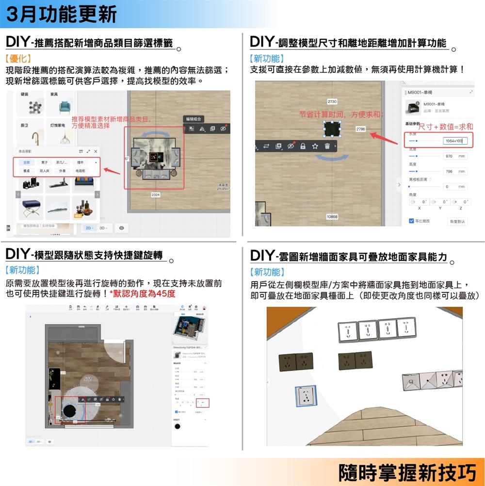 橙佳數位科技,2022年3月新功能合集